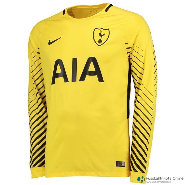 Tottenham Hotspur Trikot Heim ML Torwart 2017-18 Gelb Fussballtrikots Günstig